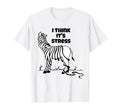 Zebra Stripes I Think Its Stress Falling T-Shirt - Streetwear Style Unisex - T-Shirt, Sweatshirt, Hoodie