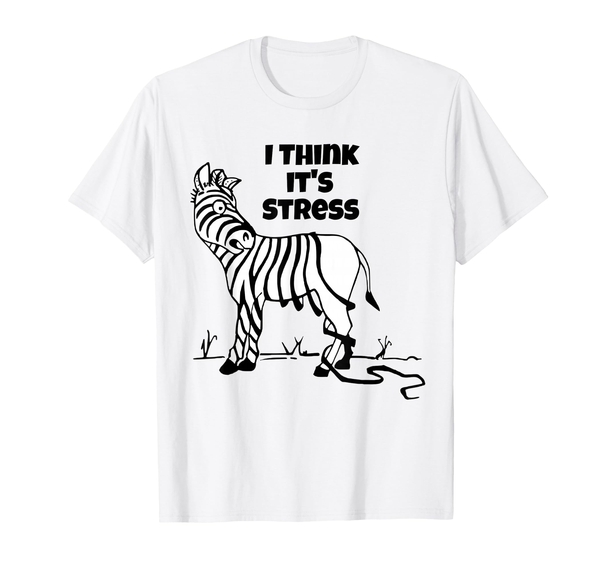 Zebra Stripes I Think Its Stress Falling T-Shirt - Streetwear Style Unisex - T-Shirt, Sweatshirt, Hoodie