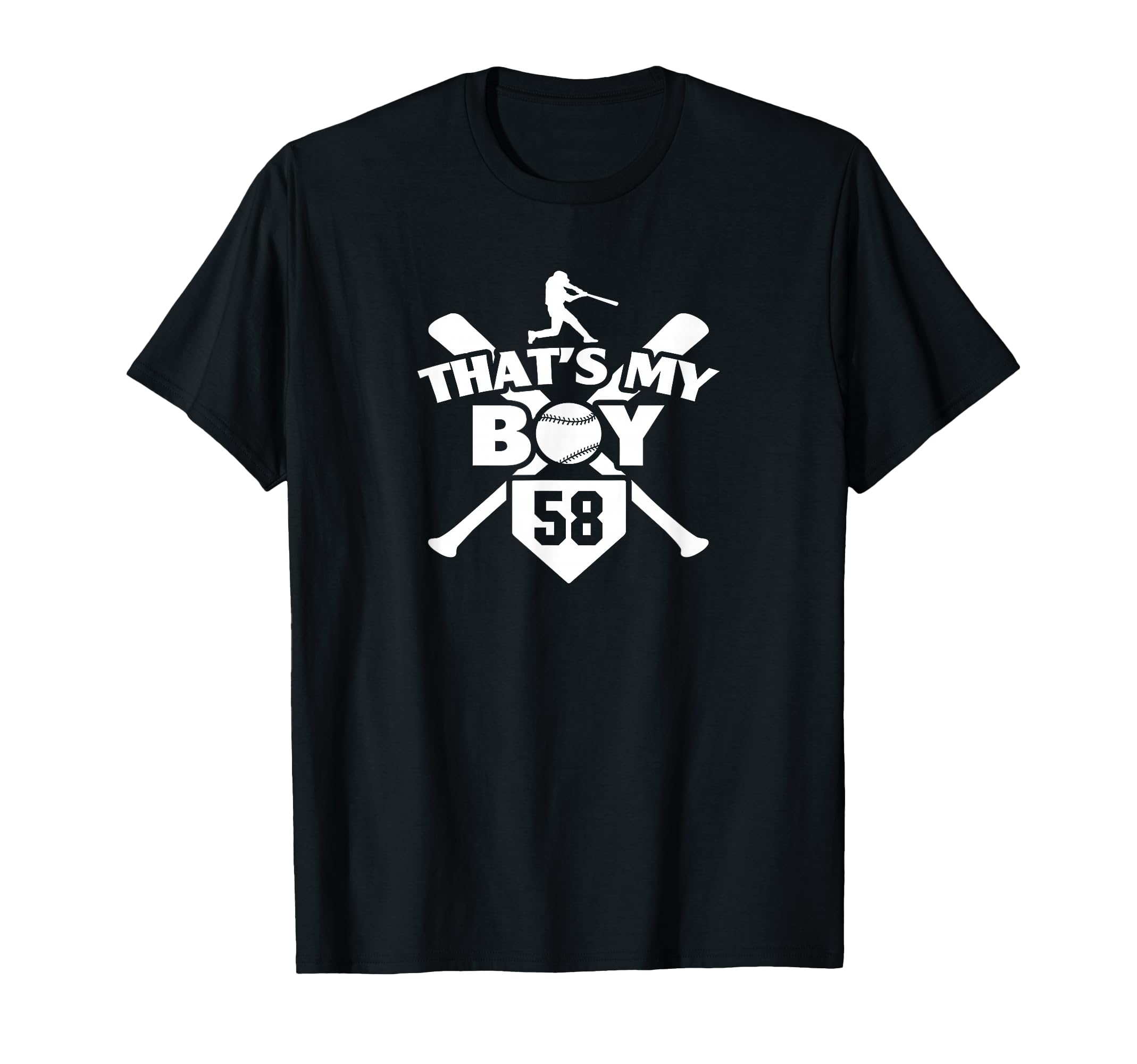 Baseball Mom Dad Thats My 58 Baseball T-Shirt - Unique Graphic Unisex - T-Shirt, Sweatshirt, Hoodie