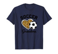 Soccer Grandparent Leopard Heart Grandma T-Shirt - Novelty Apparel Unisex - T-Shirt, Sweatshirt, Hoodie