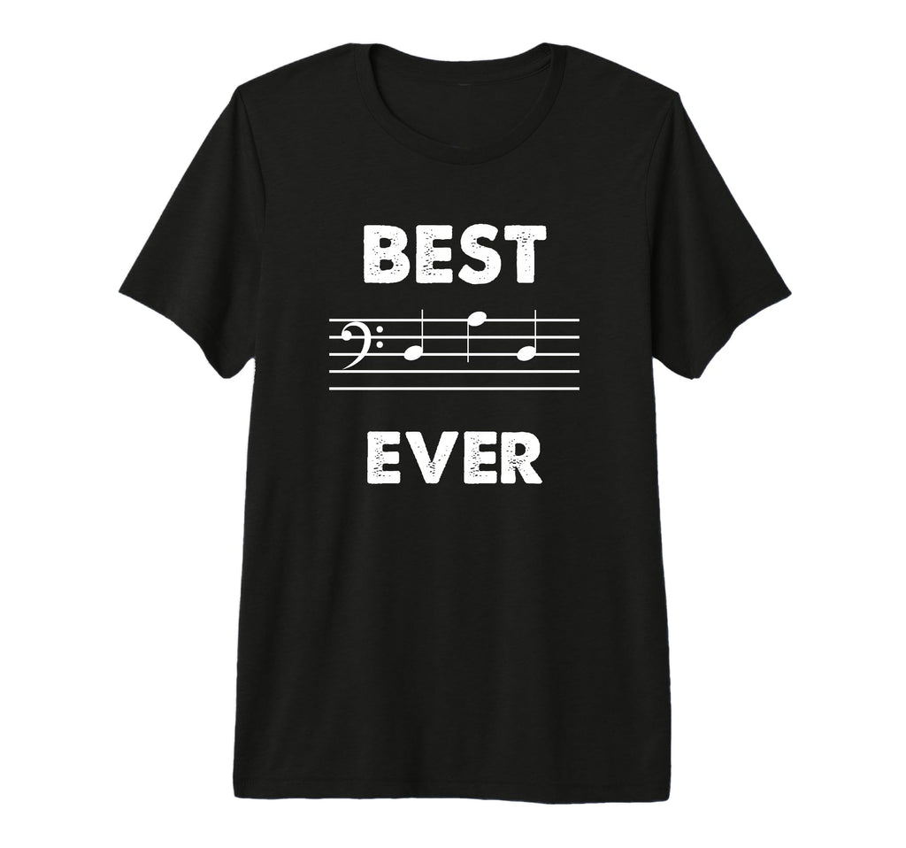 Best Dad Ever Bass Clef Musician Tri T-Shirt - Streetwear Style Men Women - T-Shirt, Sweatshirt, Hoodie