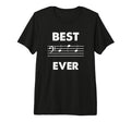 Best Dad Ever Bass Clef Musician Tri T-Shirt - Streetwear Style Men Women - T-Shirt, Sweatshirt, Hoodie