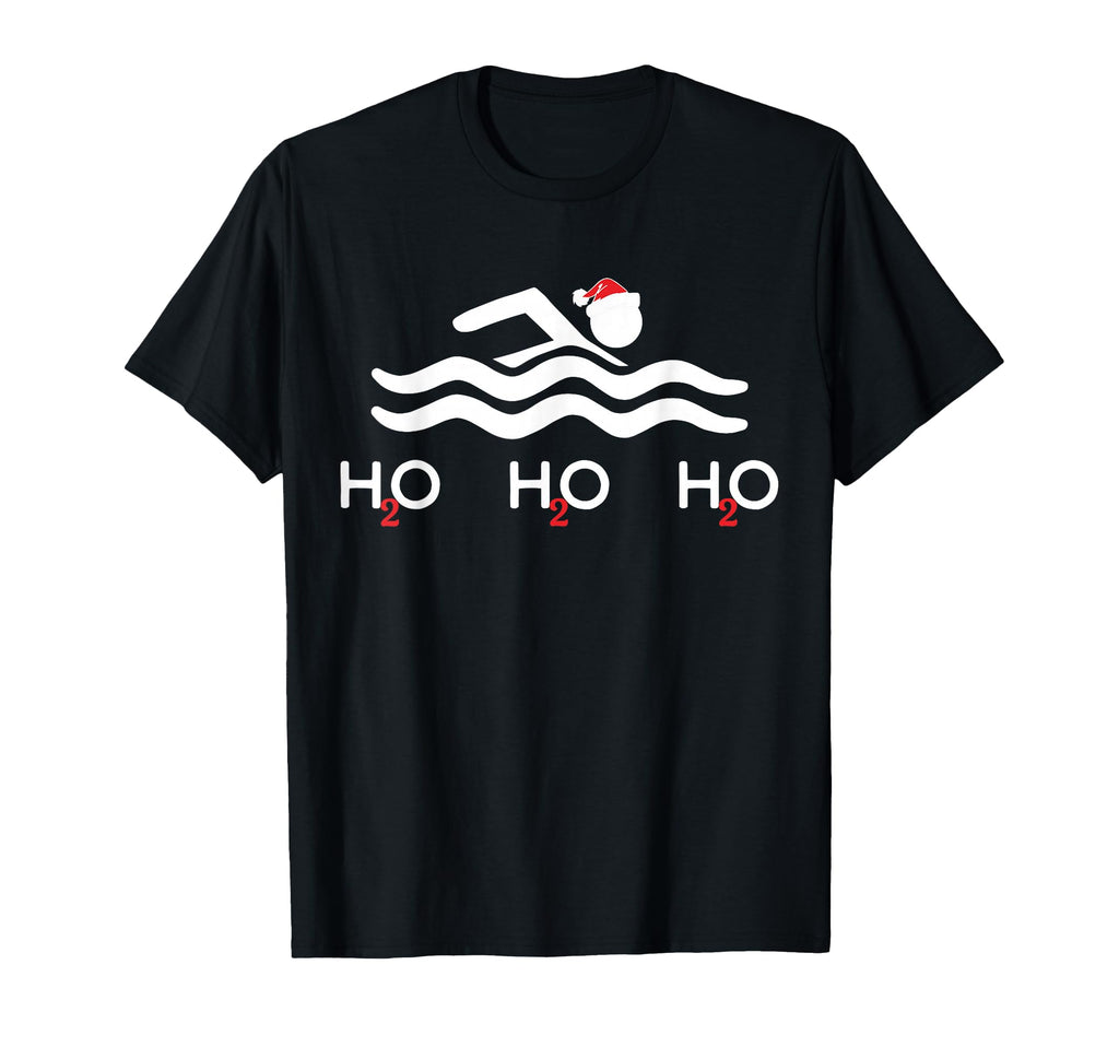 H2O H2O H2O Santa Hat Swimmer Swim T-Shirt - Graphic Print Men Women - T-Shirt, Sweatshirt, Hoodie