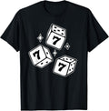 777 Lucky Dice Angel Number Blackwork Small - Adult & Kids T-Shirts, Sweatshirts & Hoodies apparel design preview 1