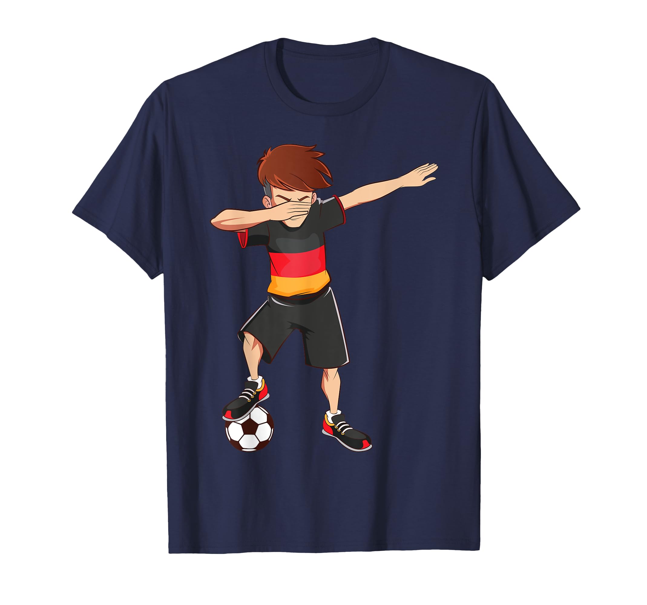 Dabbing Soccer Germany Football Dab T-Shirt - Minimalist Print Men Women - T-Shirt, Sweatshirt, Hoodie