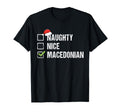 Naughty Nice Macedonian Santa Hat Gift T-Shirt - Streetwear Style Men Women - T-Shirt, Sweatshirt, Hoodie