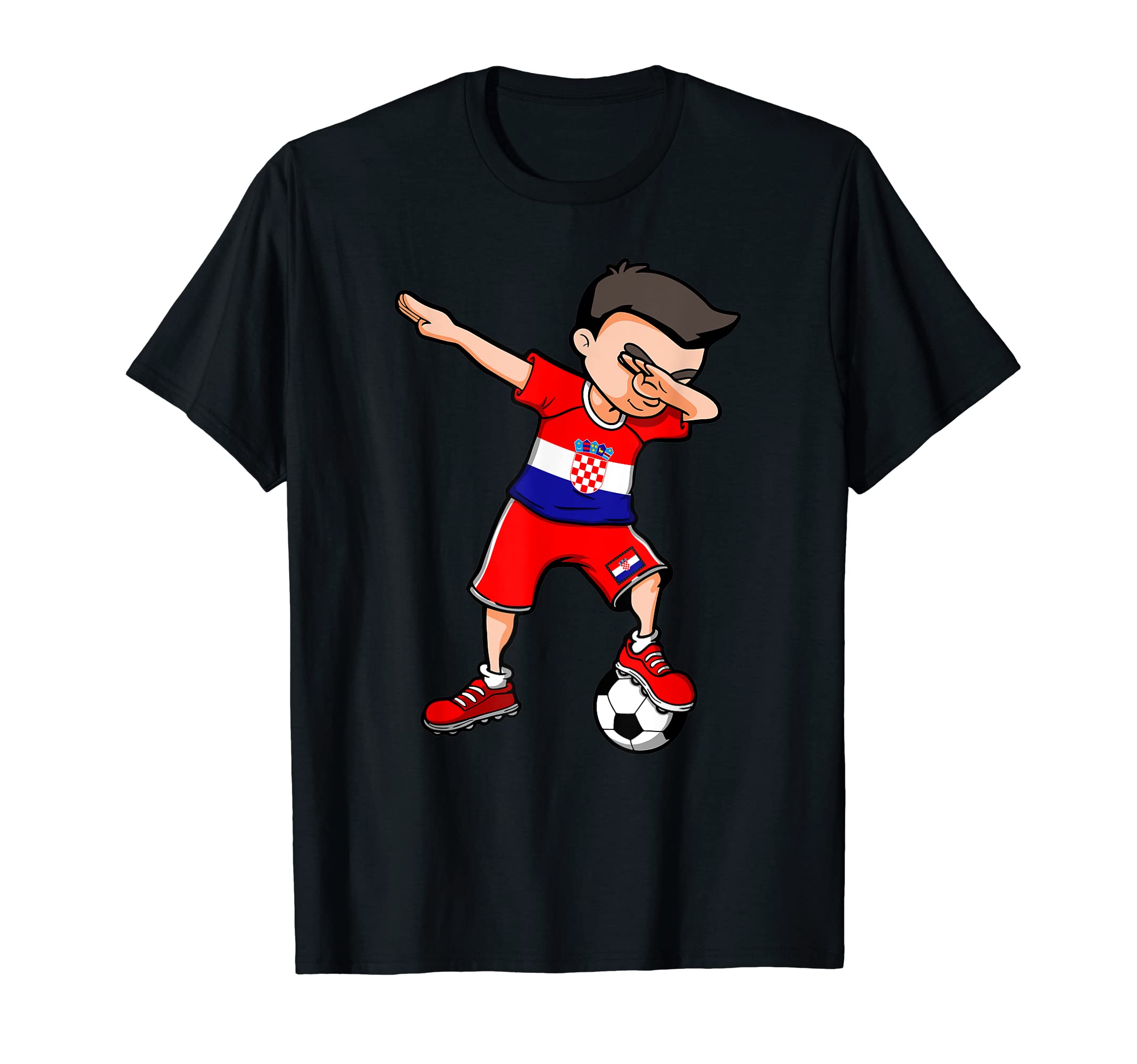 Dabbing Soccer Croatia Jersey Croatian T-Shirt - Novelty Apparel Men Women - T-Shirt, Sweatshirt, Hoodie