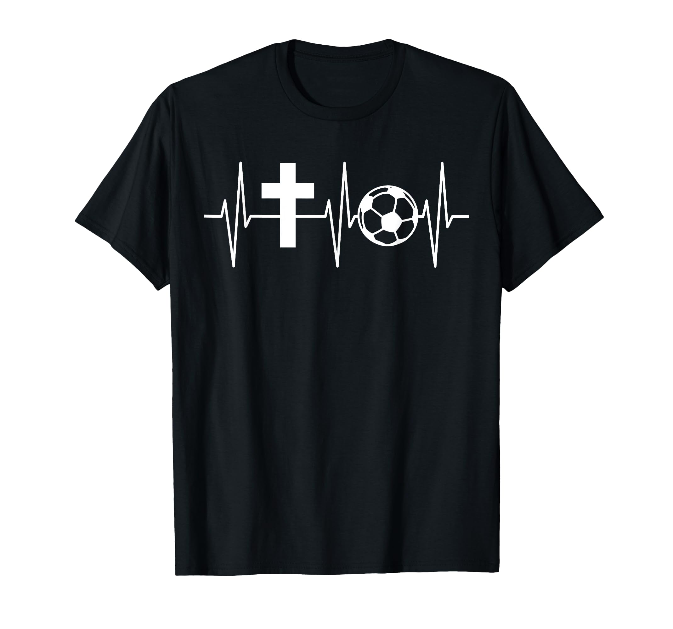 Christian Soccer Heartbeat T-Shirt - Aesthetic Graphic for Adults - T-Shirt, Sweatshirt, Hoodie