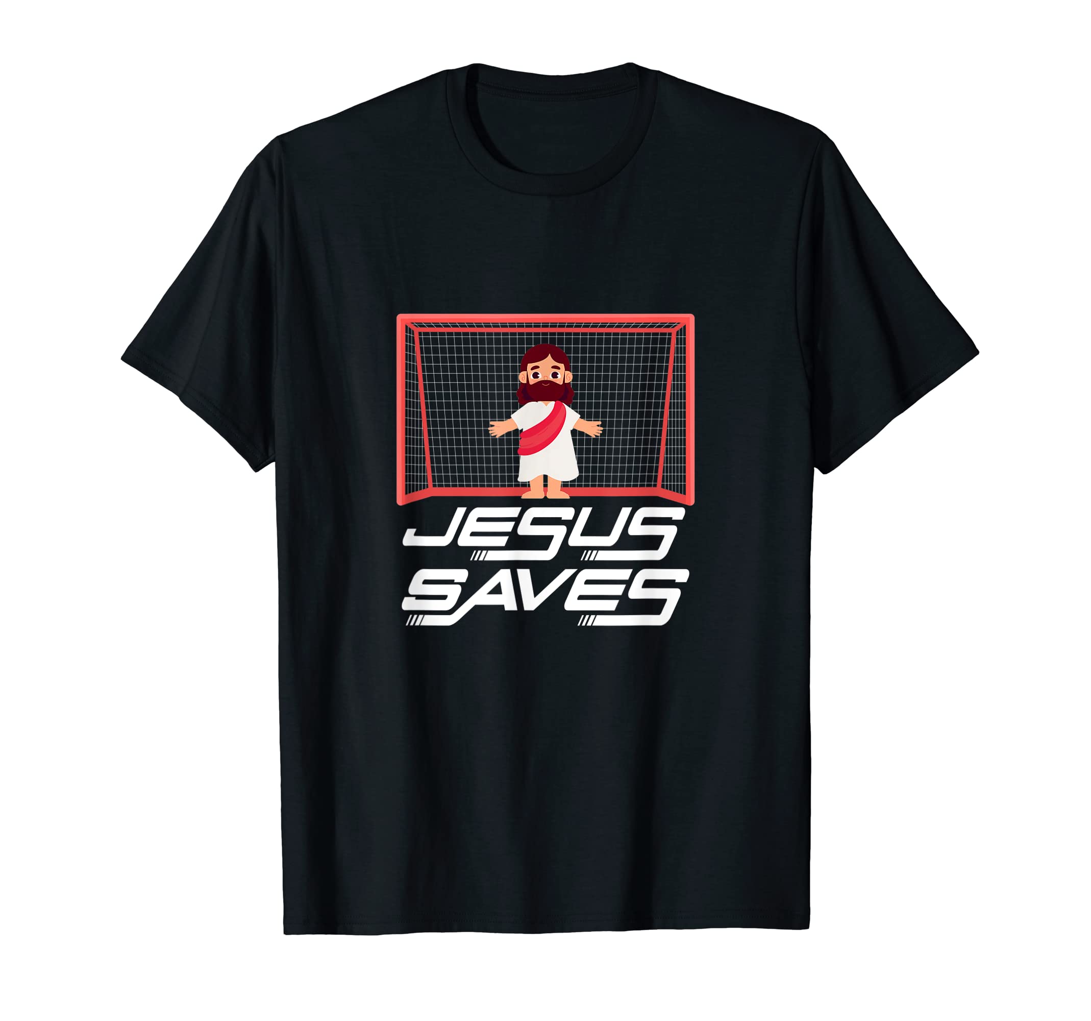 Jesus Saves Soccer Football Christian T-Shirt - Graphic Print Men Women - T-Shirt, Sweatshirt, Hoodie