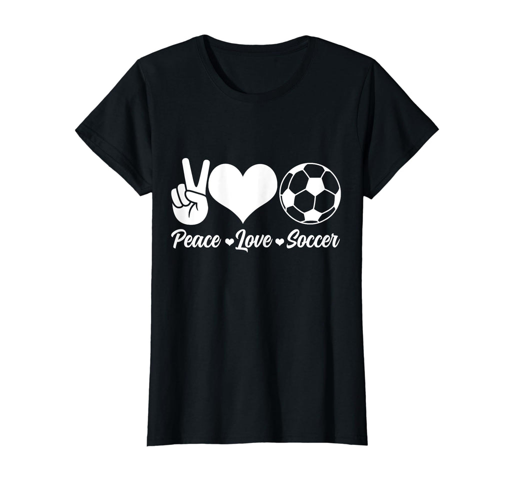 Soccer Player Peace Love Soccer Player T-Shirt - Trendy Graphic for Adults - T-Shirt, Sweatshirt, Hoodie