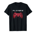 Player 1 Player 2 Gamer Gaming T-Shirt - Minimalist Print for Adults - T-Shirt, Sweatshirt, Hoodie