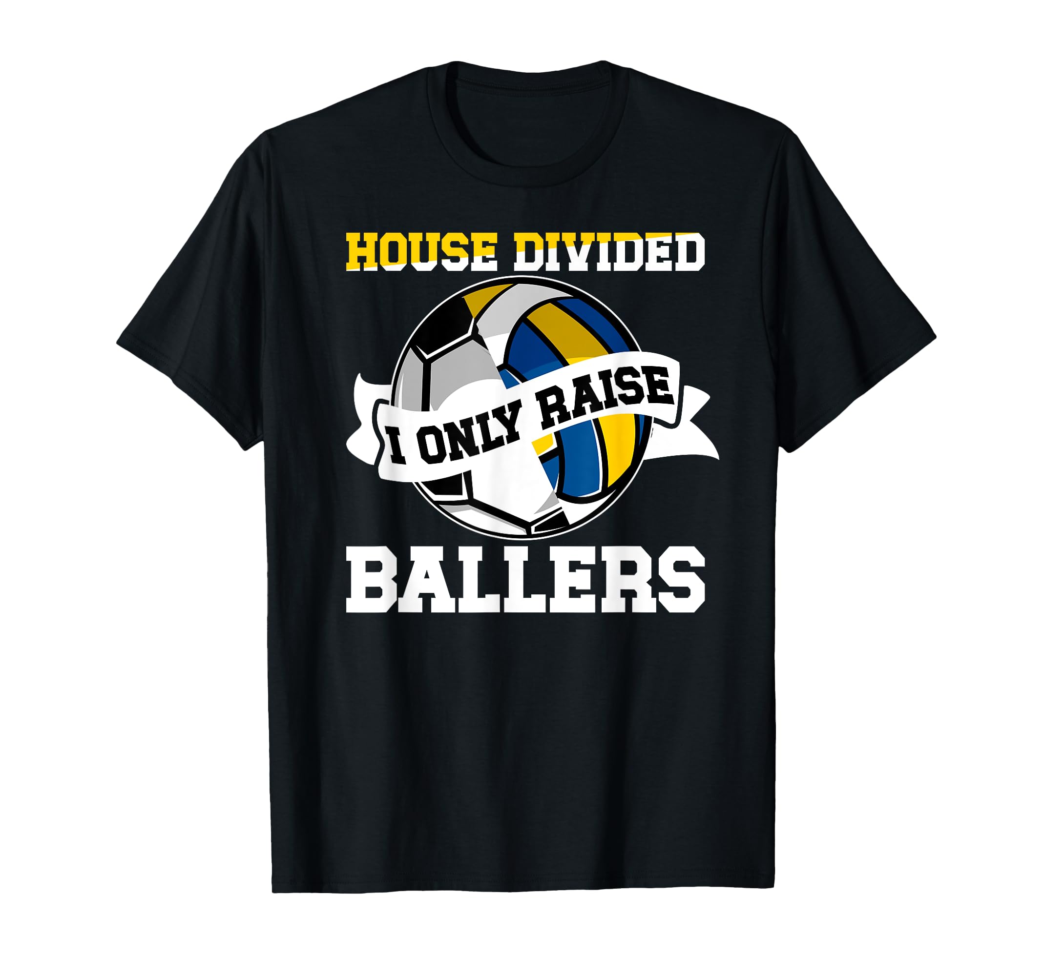 House Divided I Only Raise Ballers T-Shirt - Trendy Graphic for Adults - T-Shirt, Sweatshirt, Hoodie