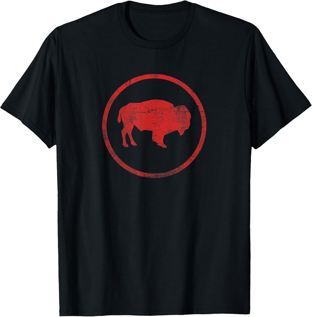 Vintage Retro Bison American Buffalo Simple - Adult & Kids T-Shirts, Sweatshirts & Hoodies apparel design preview 1