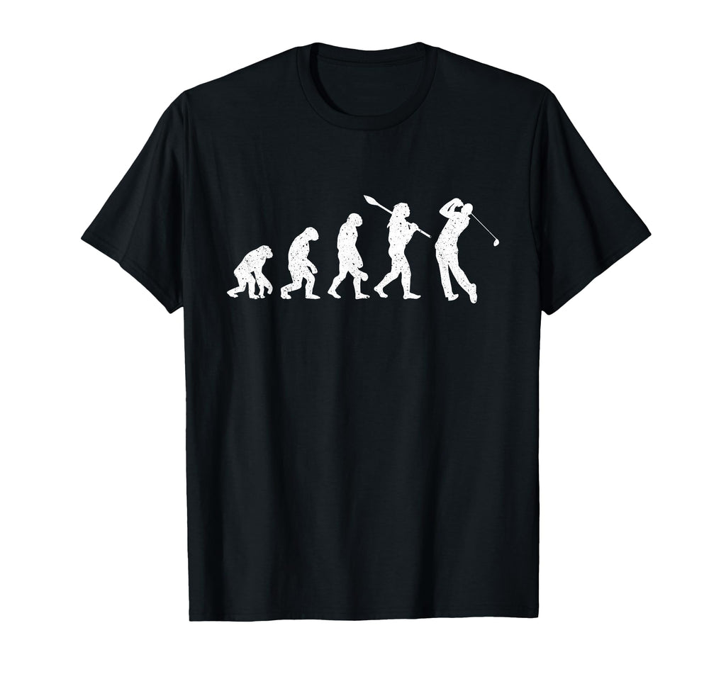 Evolution Golfer Dad Grandpa Golfing T-Shirt - Minimalist Print for Adults - T-Shirt, Sweatshirt, Hoodie