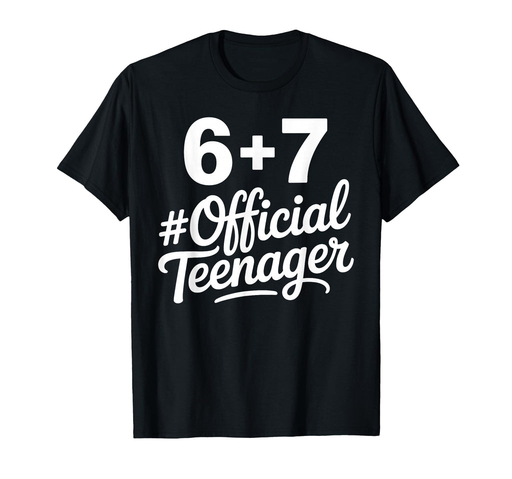 13Th Birthday Art Teenager 13 Year T-Shirt - Fun Novelty Design for Adults - T-Shirt, Sweatshirt, Hoodie