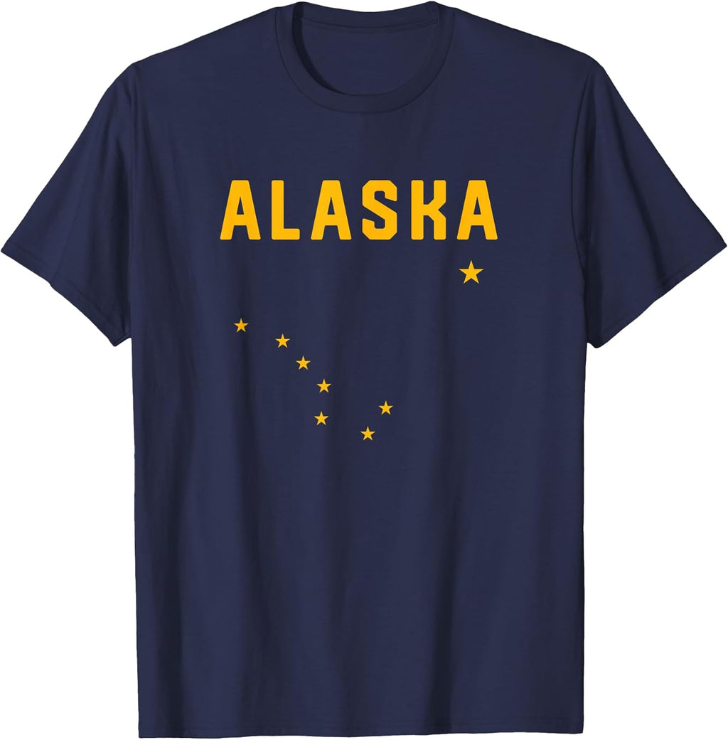 I Love Alaska Minimalist State Flag - Adult & Kids T-Shirts, Sweatshirts & Hoodies apparel design preview 1