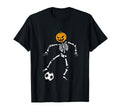 Pumpkin Skeleton Soccer Player Halloween T-Shirt - Streetwear Style Unisex - T-Shirt, Sweatshirt, Hoodie