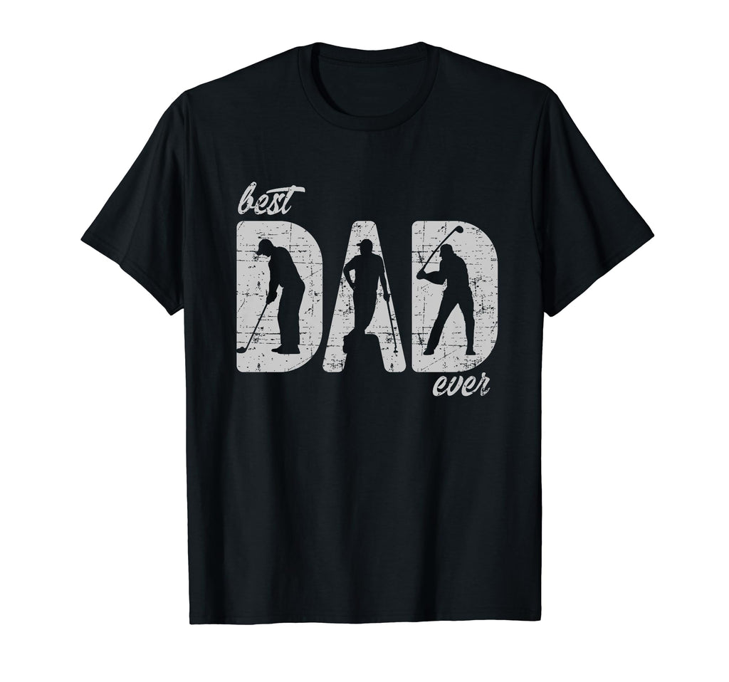Best Dad Ever Father Golfer Golf Player T-Shirt - Custom Art Print Unisex - T-Shirt, Sweatshirt, Hoodie