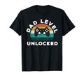 Dad Level Unlocked Game Lover Gamer New T-Shirt - Minimalist Print Unisex - T-Shirt, Sweatshirt, Hoodie
