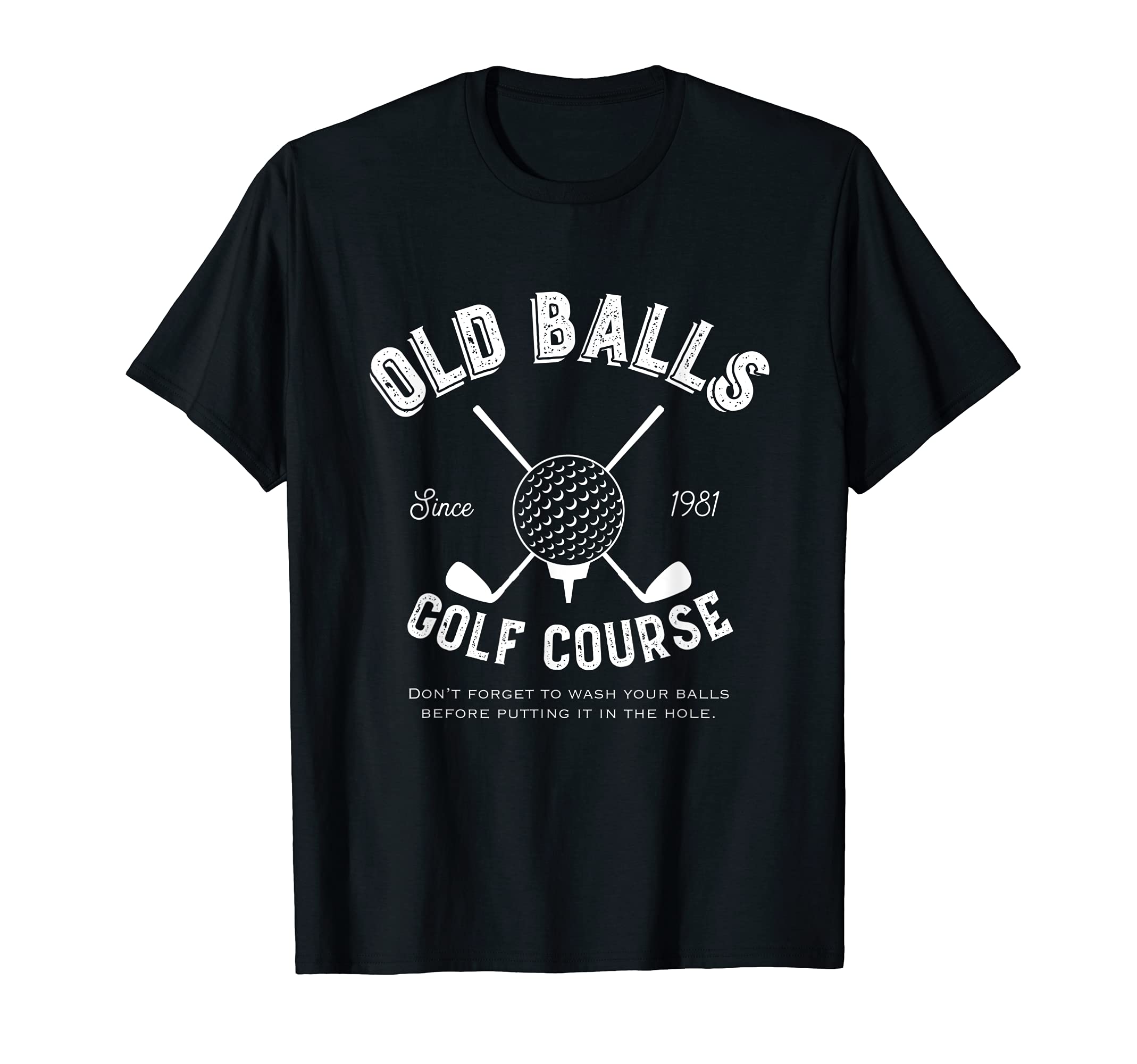 Mens Golf Birthday 40Th Old Balls Club T-Shirt - Trendy Graphic for Adults - T-Shirt, Sweatshirt, Hoodie