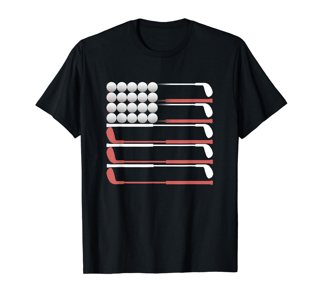 Golf American Flag Golf Dad And T-Shirt - Novelty Apparel for Adults - T-Shirt, Sweatshirt, Hoodie