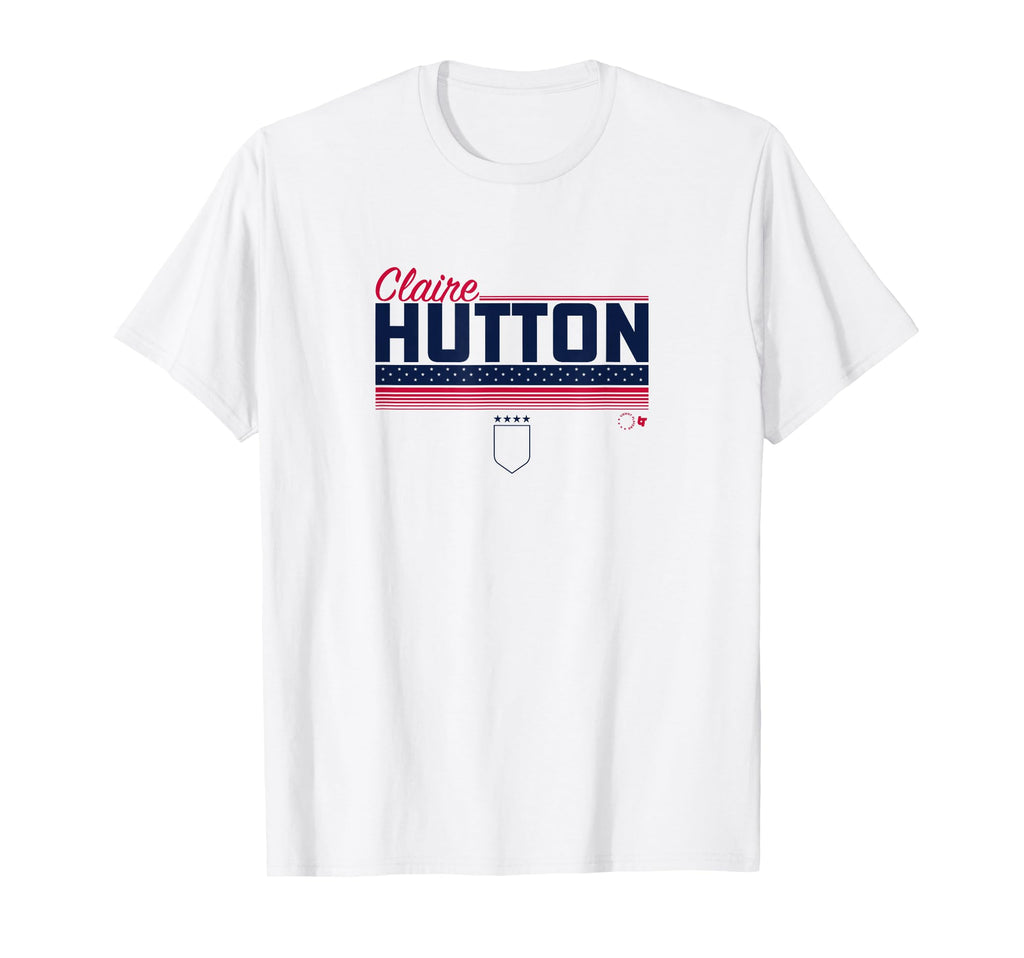 Claire Hutton Uswntpa Stripe Usa Soccer T-Shirt - Streetwear Style Unisex - T-Shirt, Sweatshirt, Hoodie