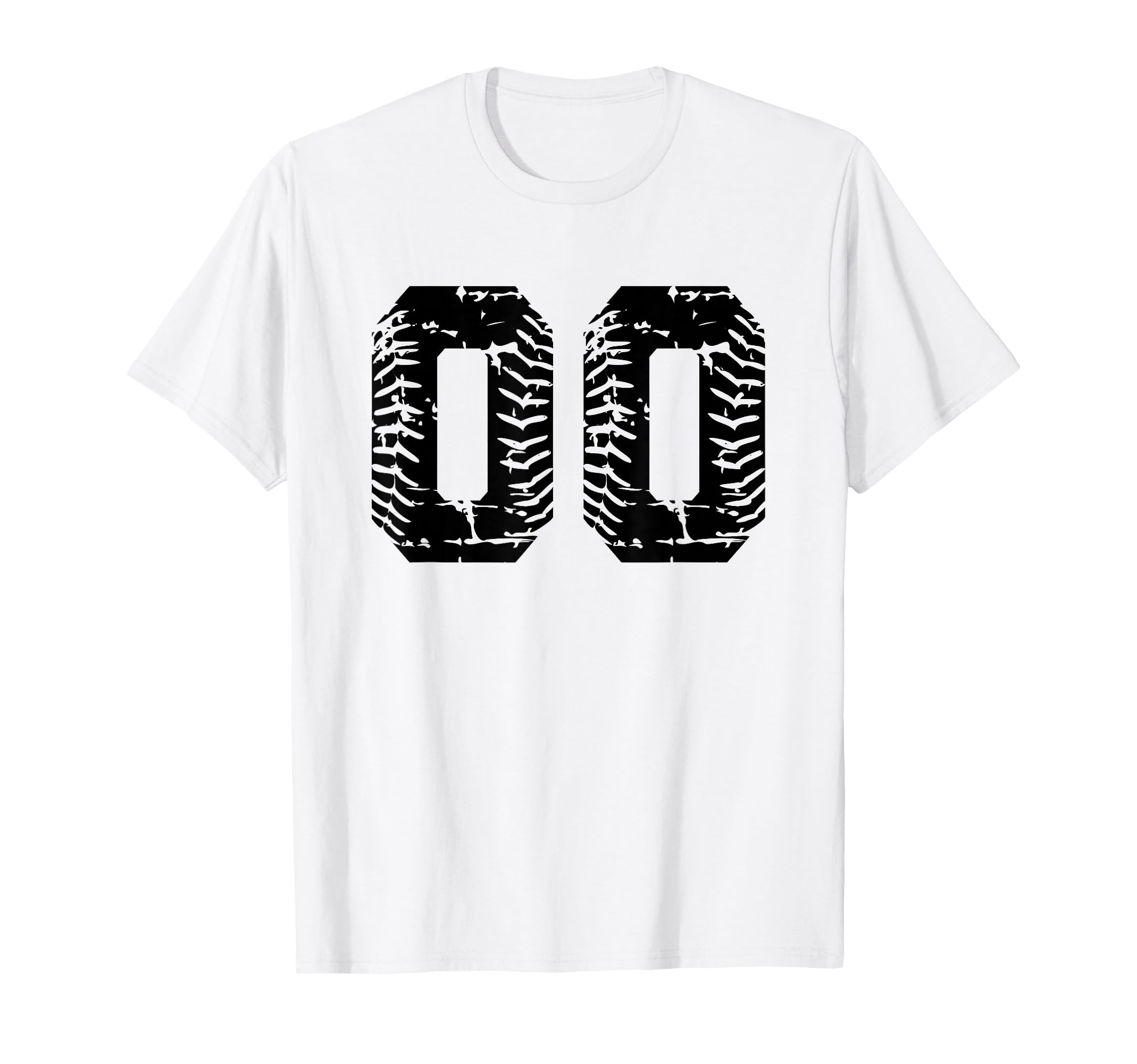 Baseball Softball Number 00 T-Shirt - Custom Art Print for Adults - T-Shirt, Sweatshirt, Hoodie