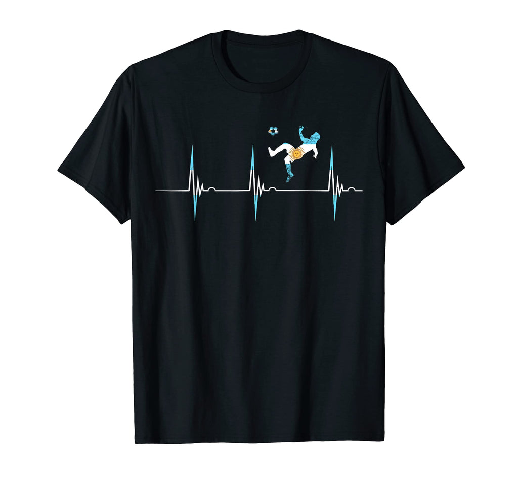 Argentina Flag Heartbeat Ekg Pulse T-Shirt - Streetwear Style Men Women - T-Shirt, Sweatshirt, Hoodie