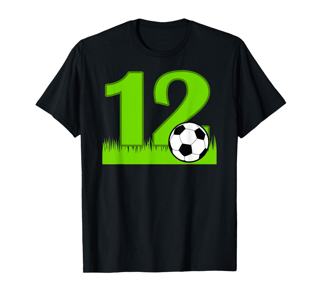 12Th Birthday Soccer 12 Years Old T-Shirt - Custom Art Print Men Women - T-Shirt, Sweatshirt, Hoodie