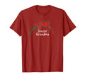 Funny Red Roses Soccer Grandma T-Shirt - Aesthetic Graphic Unisex - T-Shirt, Sweatshirt, Hoodie