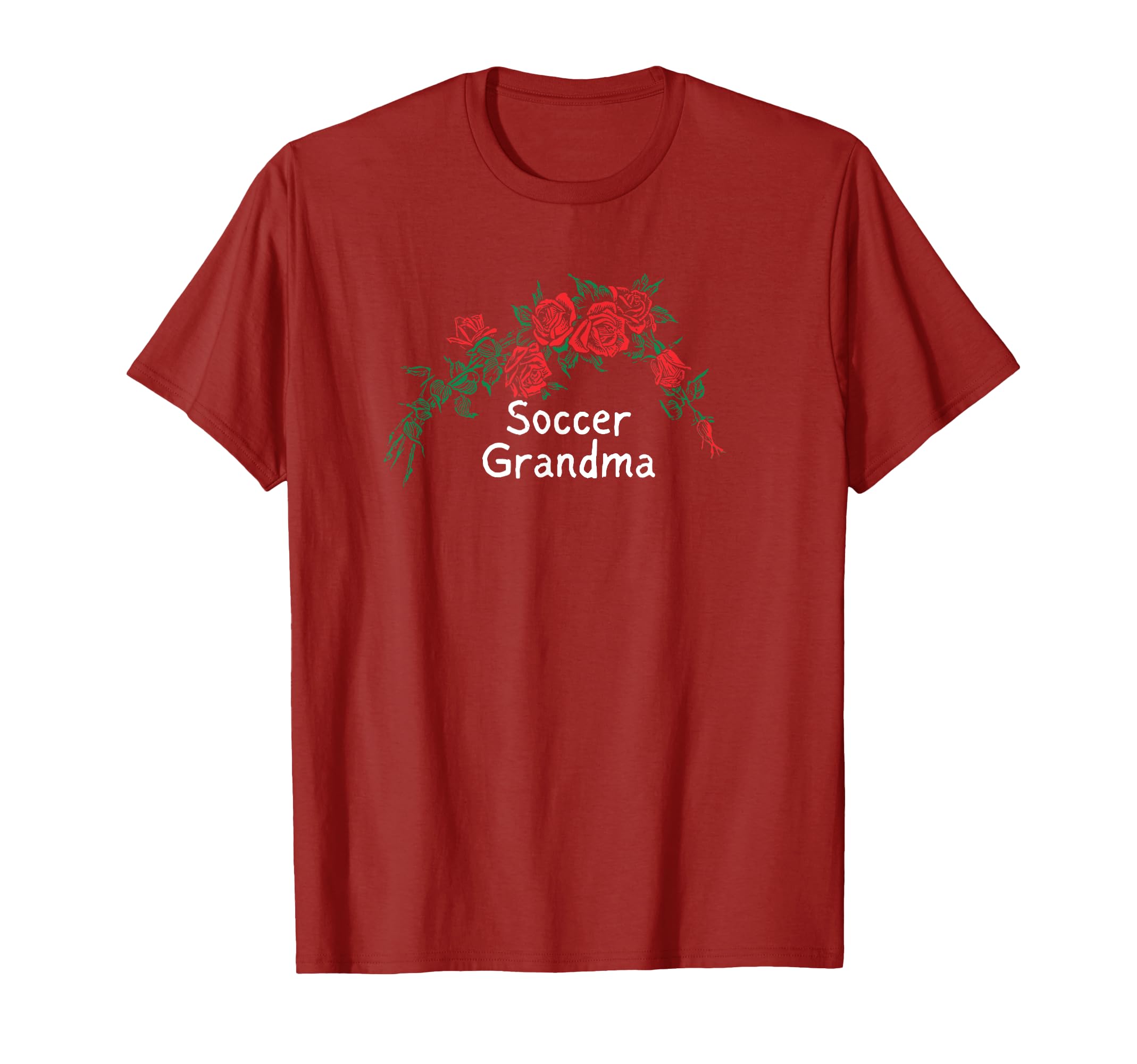 Funny Red Roses Soccer Grandma T-Shirt - Aesthetic Graphic Unisex - T-Shirt, Sweatshirt, Hoodie