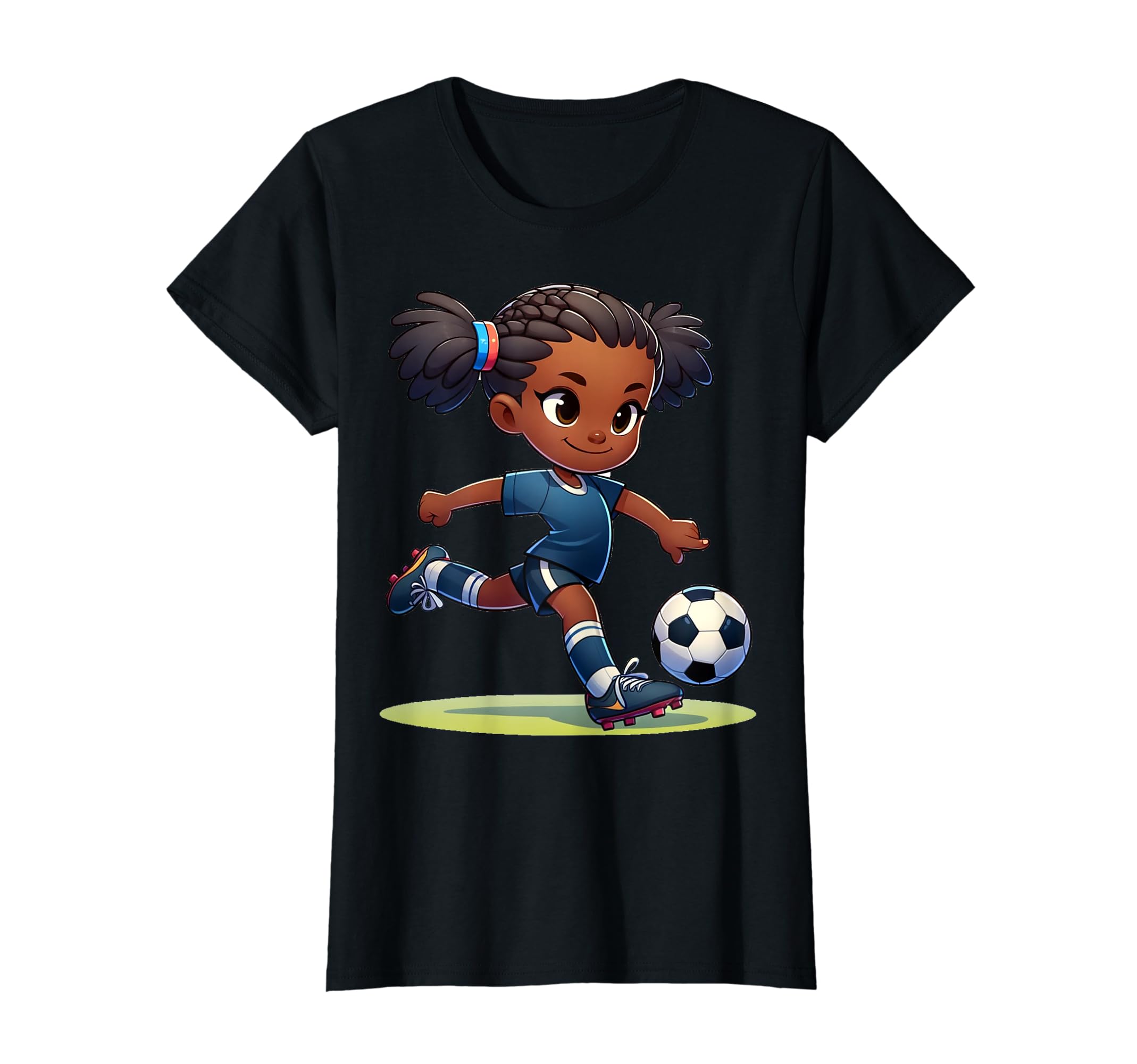 Black Soccer T-Shirt - Graphic Print Men Women - T-Shirt, Sweatshirt, Hoodie