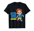 12Th Birthday 12 Years Soccer Football T-Shirt - Graphic Print Unisex - T-Shirt, Sweatshirt, Hoodie