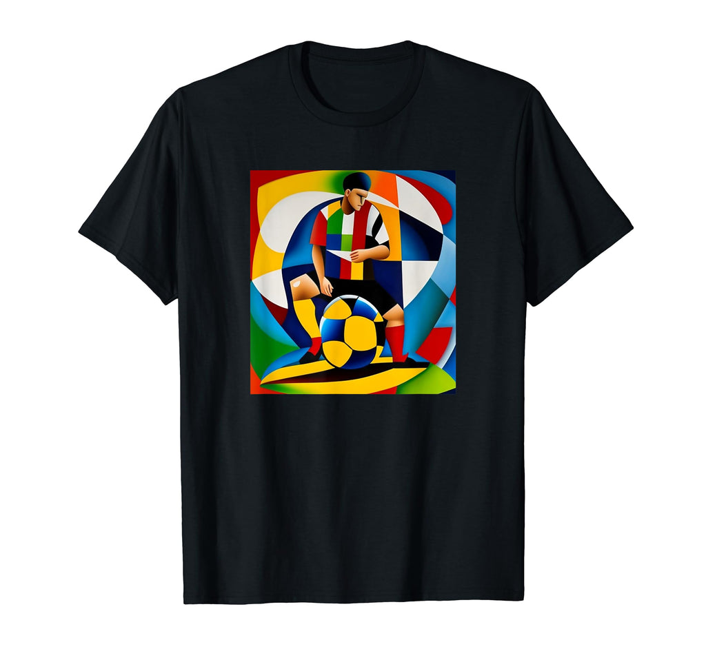Soccer Player Motif Colorful Team T-Shirt - Streetwear Style for Adults - T-Shirt, Sweatshirt, Hoodie