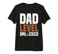 Mens Dad Level Unlocked Fathers Day T-Shirt - Novelty Apparel for Adults - T-Shirt, Sweatshirt, Hoodie