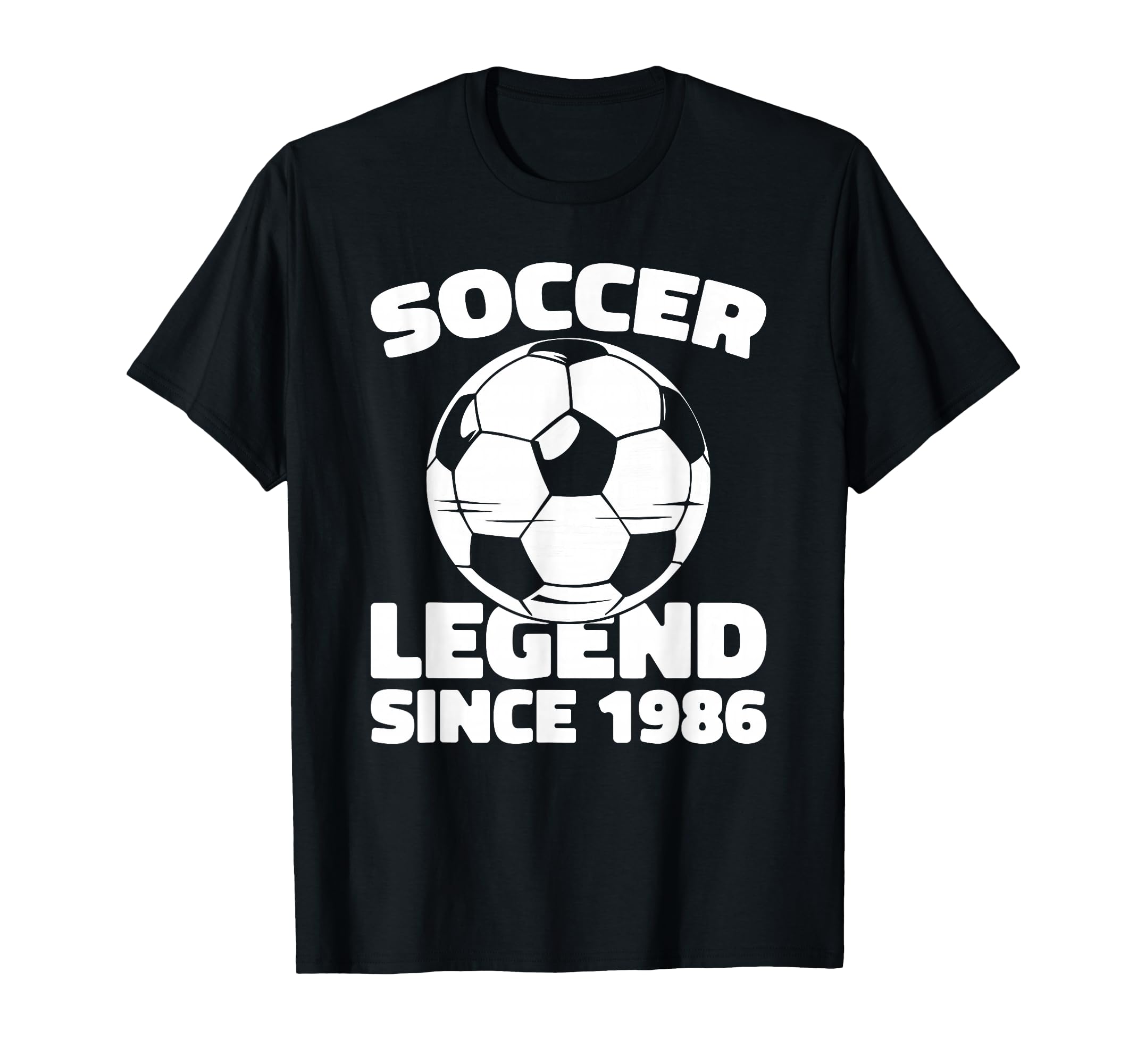 Born 1986 Player Team Sports Soccer T-Shirt - Minimalist Print for Adults - T-Shirt, Sweatshirt, Hoodie