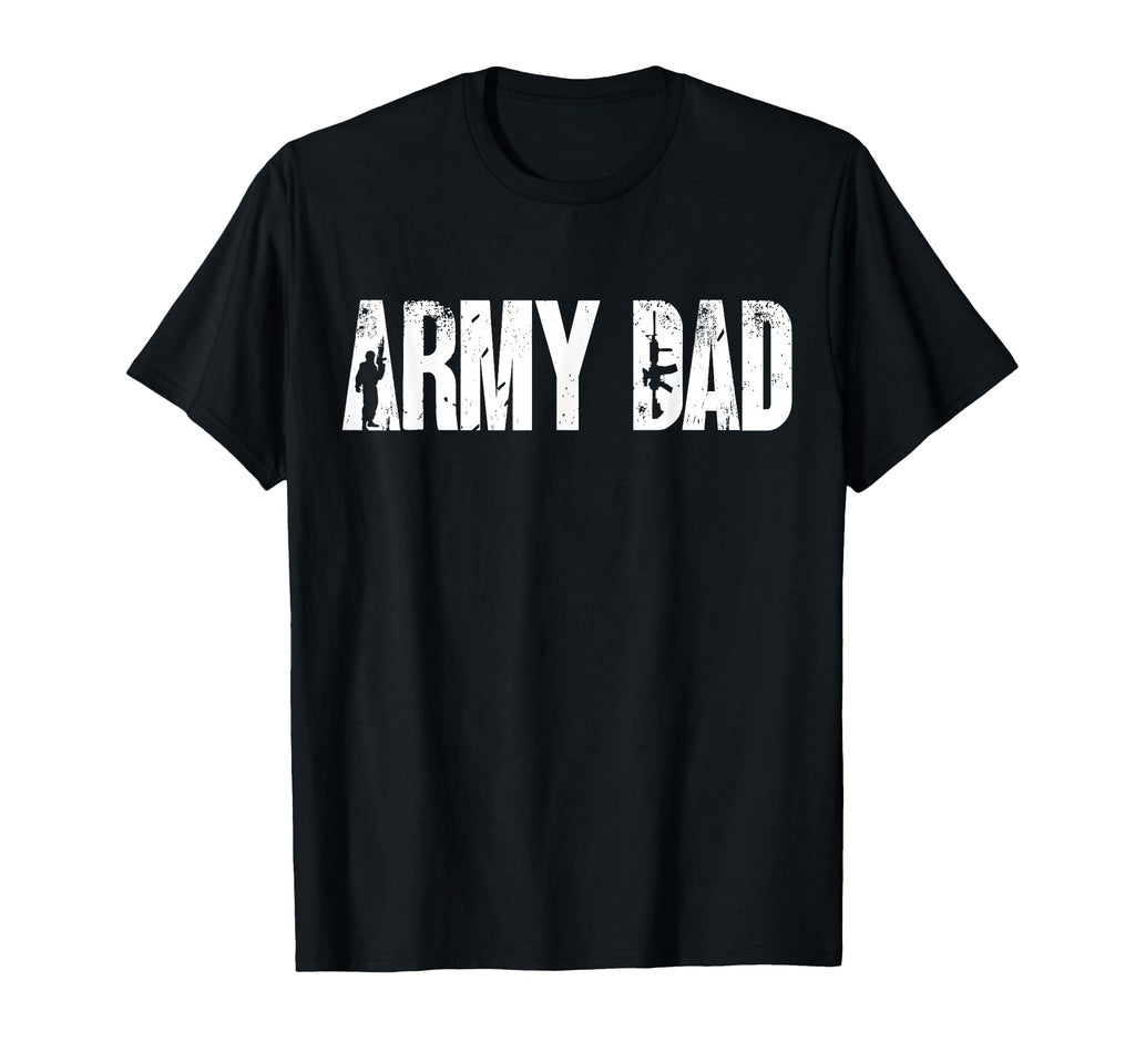 Army Dad Military Typography T-Shirt - Trendy Graphic for Adults - T-Shirt, Sweatshirt, Hoodie