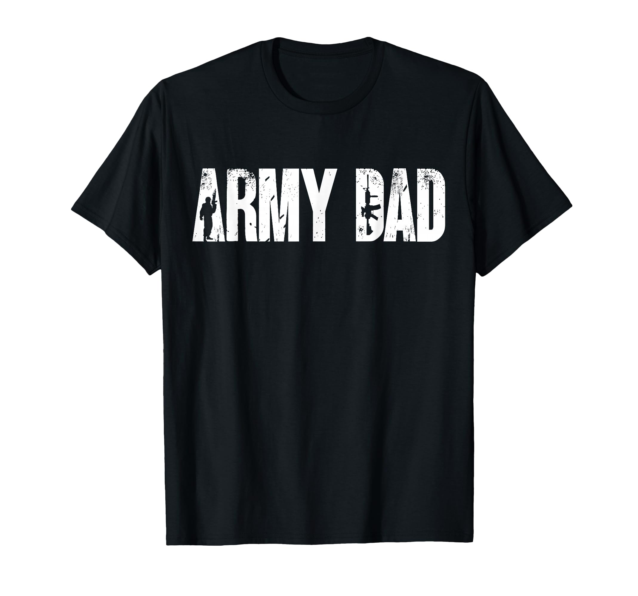 Army Dad Military Typography T-Shirt - Trendy Graphic for Adults - T-Shirt, Sweatshirt, Hoodie