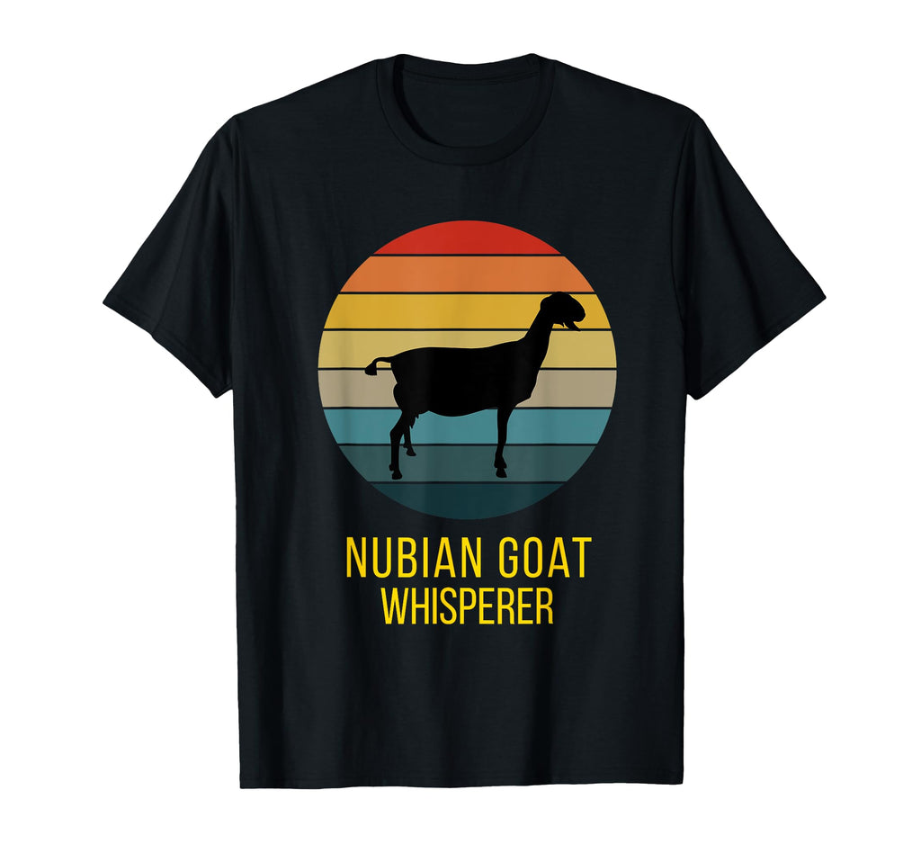 Happy Goats Nubian Goat Whisperer T-Shirt - Trendy Graphic Unisex - T-Shirt, Sweatshirt, Hoodie
