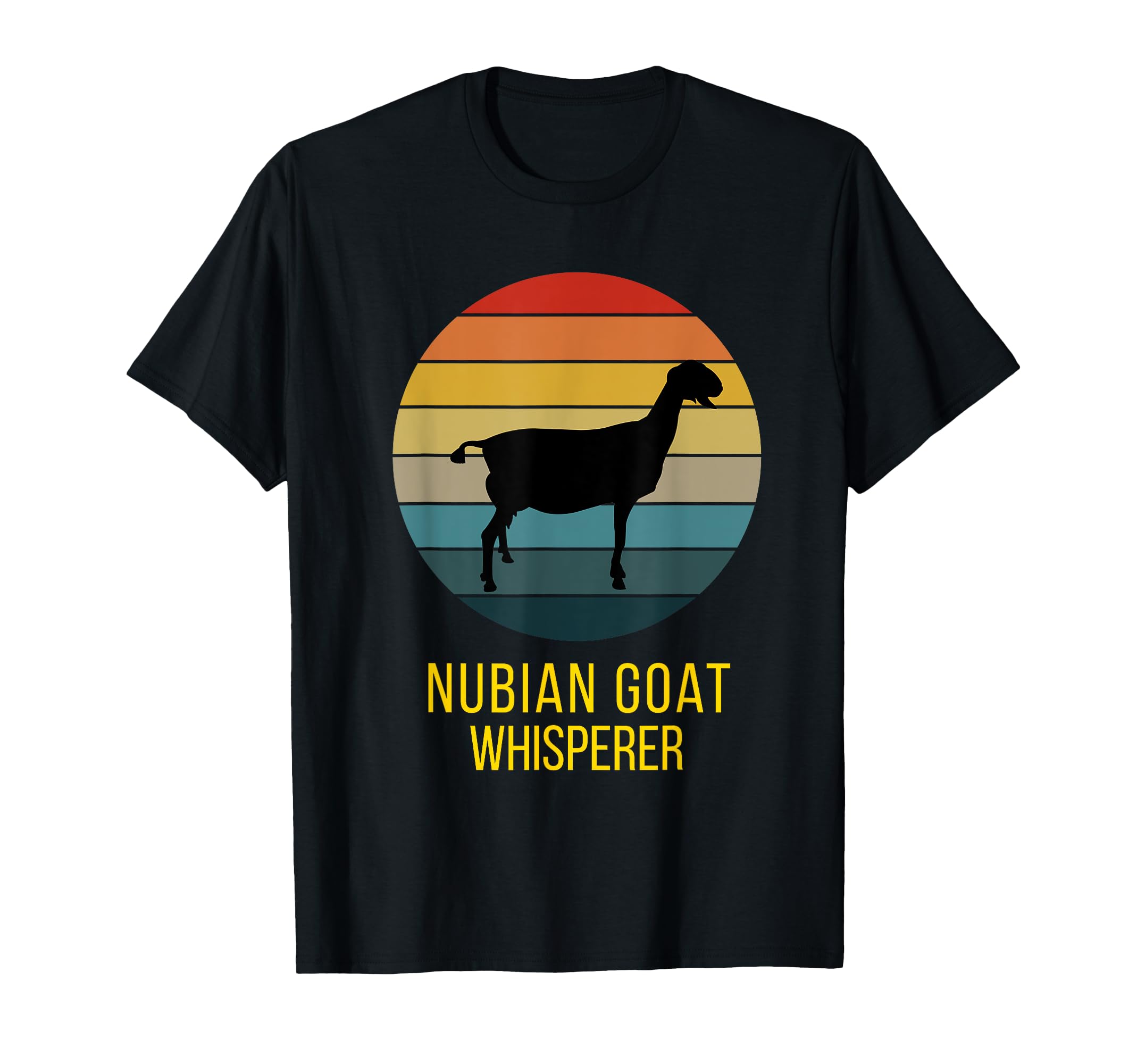 Happy Goats Nubian Goat Whisperer T-Shirt - Trendy Graphic Unisex - T-Shirt, Sweatshirt, Hoodie