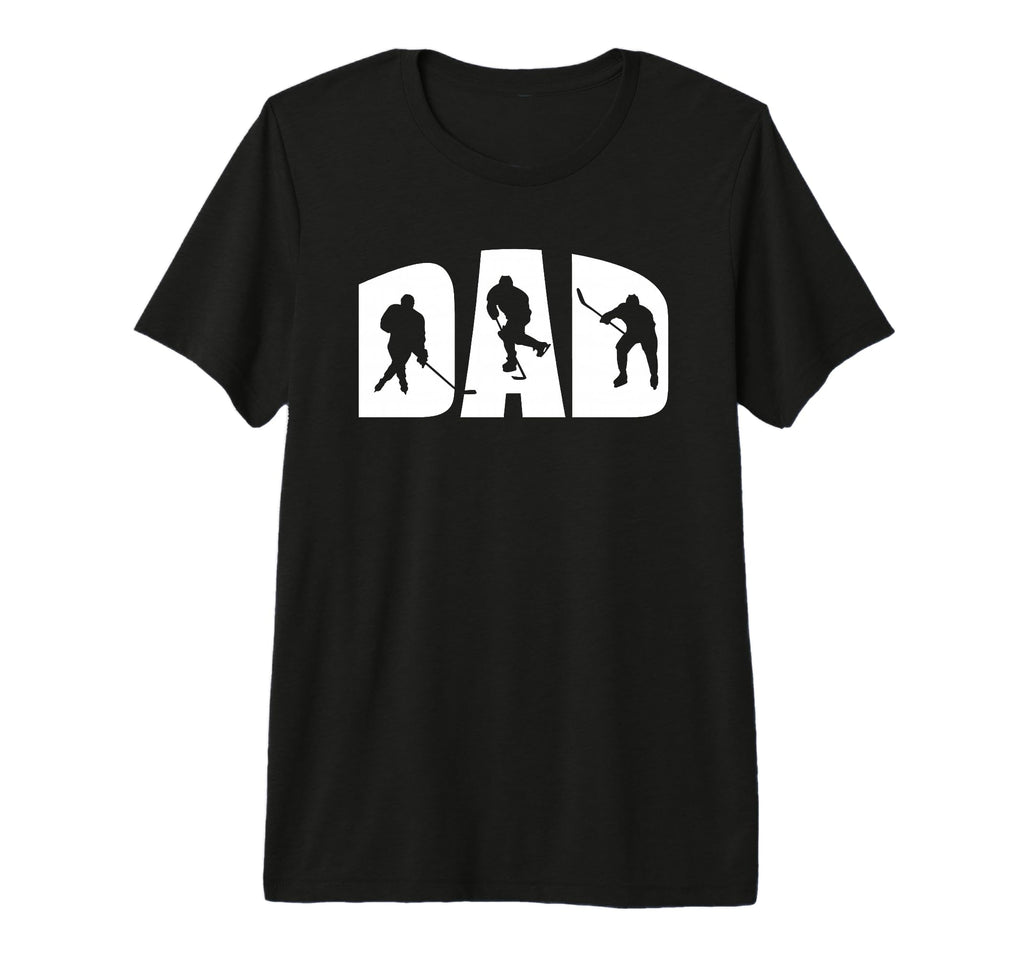 Mens Ice Hockey Dad Hockey Player T-Shirt - Casual Everyday Wear Men Women - T-Shirt, Sweatshirt, Hoodie