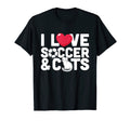 I Love Soccer Cats Soccer Mom Dad Sports T-Shirt - Streetwear Style Unisex - T-Shirt, Sweatshirt, Hoodie