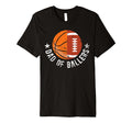 Mens Dad Ballers Football Basketball Dad T-Shirt - Custom Art Print Unisex - T-Shirt, Sweatshirt, Hoodie
