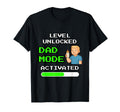 Level Unlocked Dad Mode Activated Funny T-Shirt - Trendy Graphic Unisex - T-Shirt, Sweatshirt, Hoodie