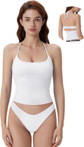 Halter Tops for Women Tank with Built in Bras Double - Adult & Kids T-Shirts, Sweatshirts & Hoodies apparel design preview 1