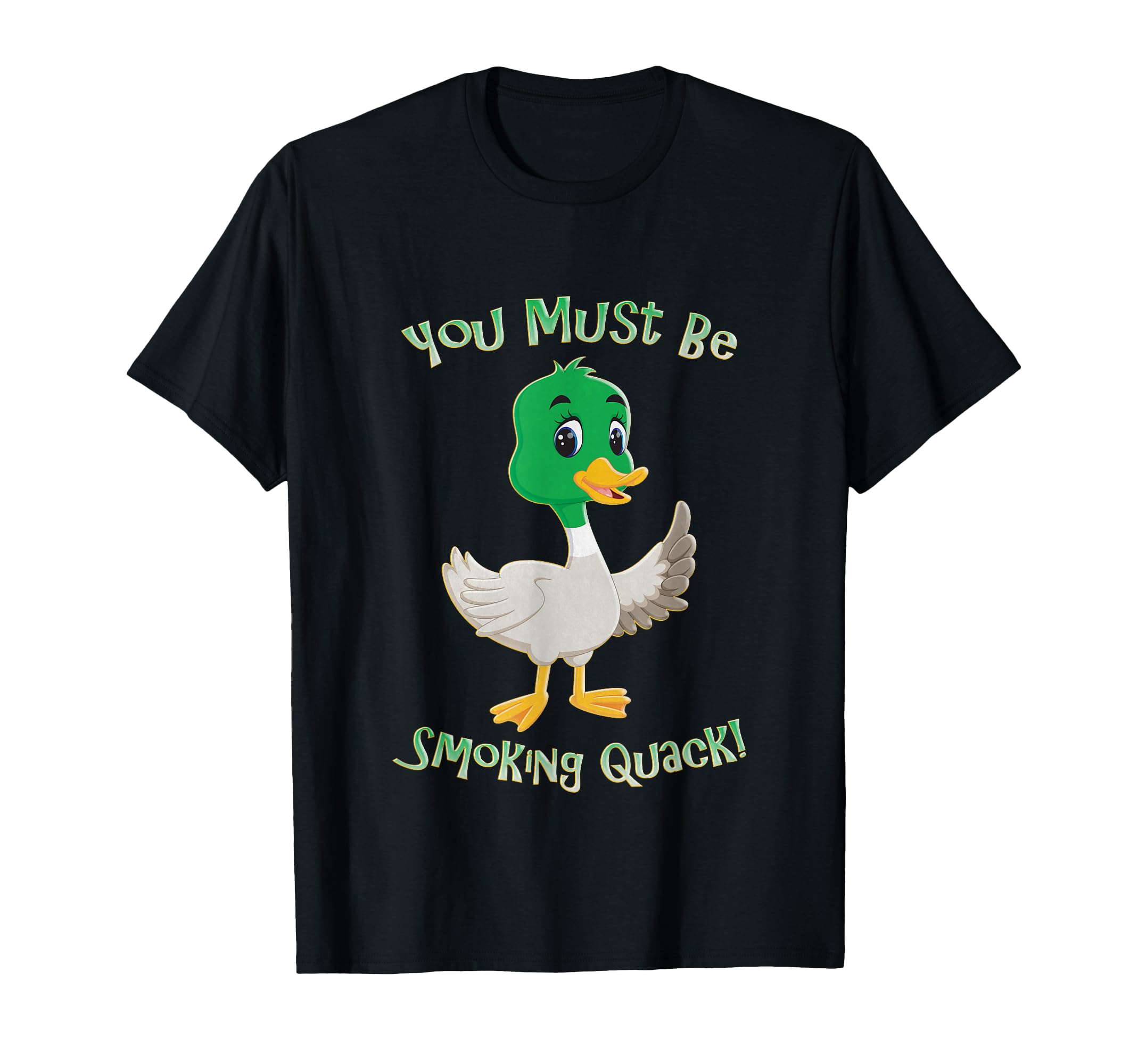 Duck Smoking Quack Pun Funny Dad T-Shirt - Casual Everyday Wear Men Women - T-Shirt, Sweatshirt, Hoodie