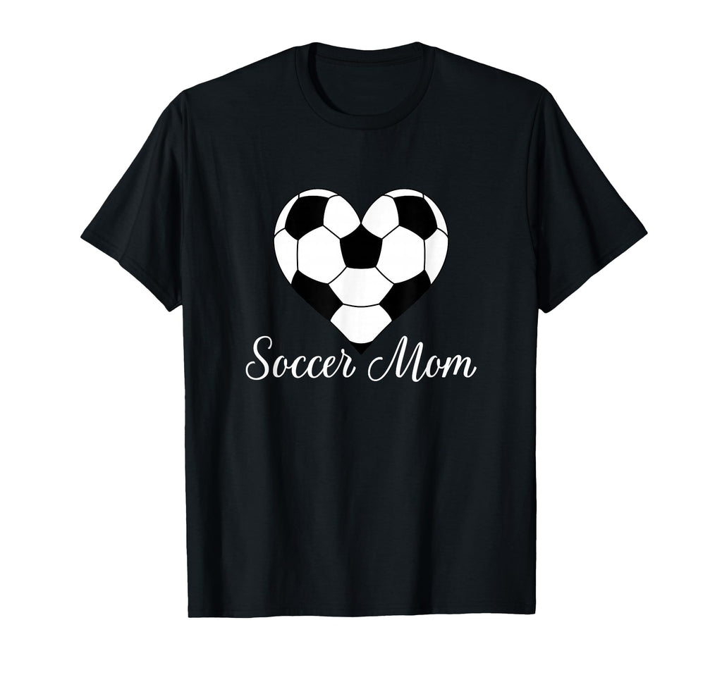 Soccer Mom Heart Soccer Ball Funny Soccer T-Shirt - Trendy Graphic Unisex - T-Shirt, Sweatshirt, Hoodie
