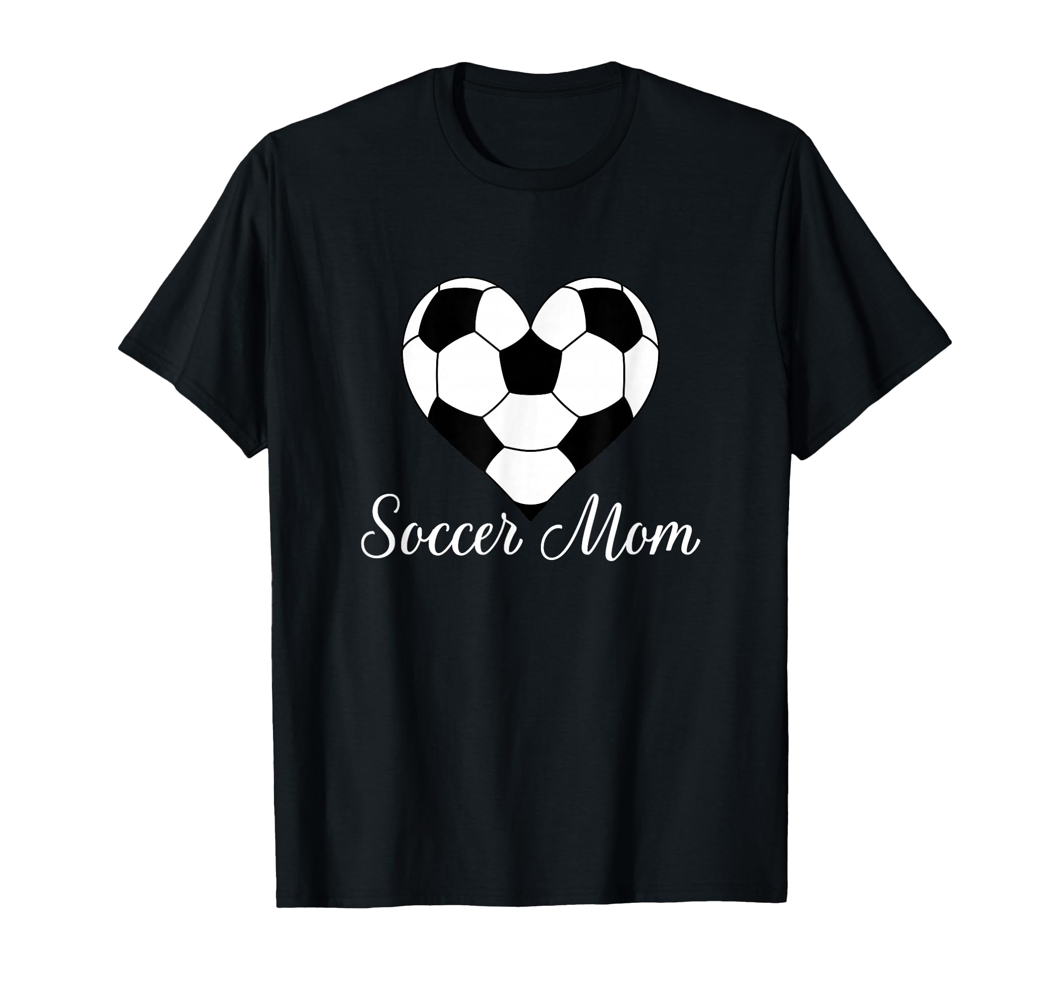 Soccer Mom Heart Soccer Ball Funny Soccer T-Shirt - Trendy Graphic Unisex - T-Shirt, Sweatshirt, Hoodie