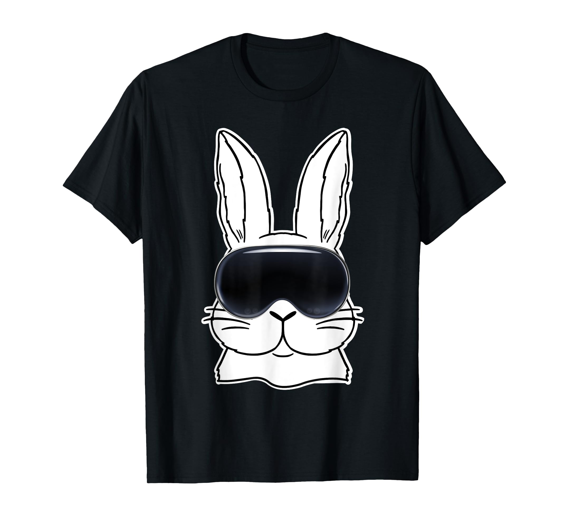 Happy Bunny Vr Glasses Metaver Easter Day T-Shirt - Unique Graphic Unisex - T-Shirt, Sweatshirt, Hoodie