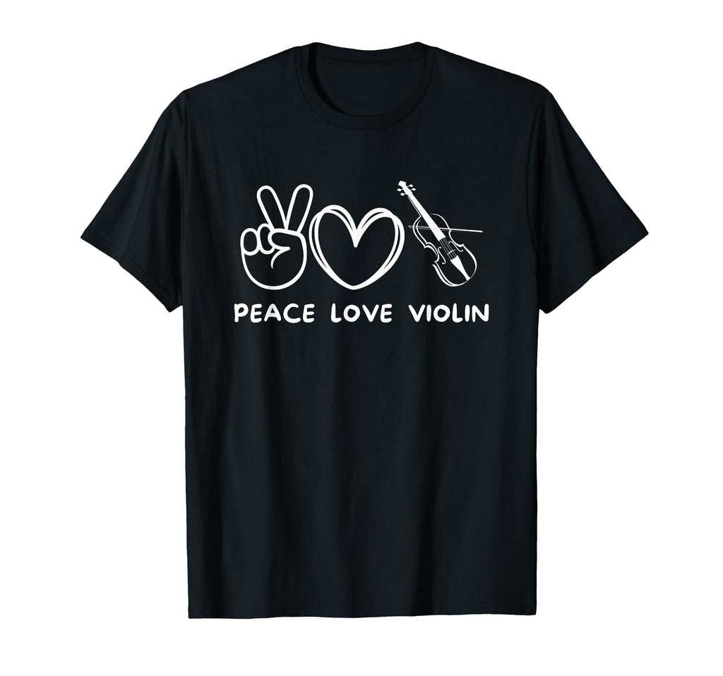 Peace Love Violin Violin Lover Violin T-Shirt - Trendy Graphic Men Women - T-Shirt, Sweatshirt, Hoodie